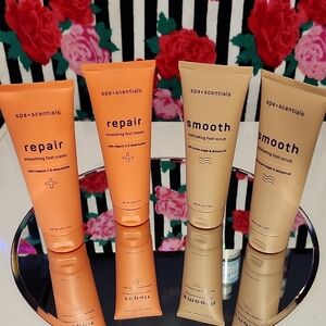Repair and Smooth Foot Cream Set - Orange and Cream